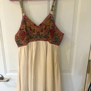 Anthropologie Embroidered dress